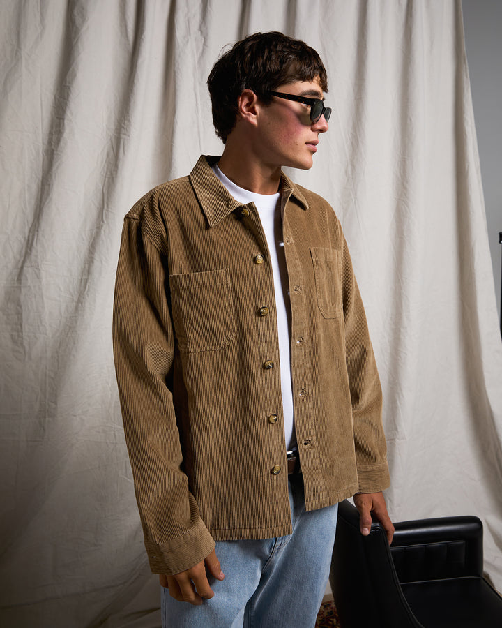 Jameson Cord Shirt Tan