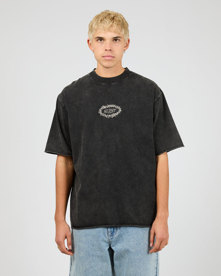Cipher Tee Washed Black