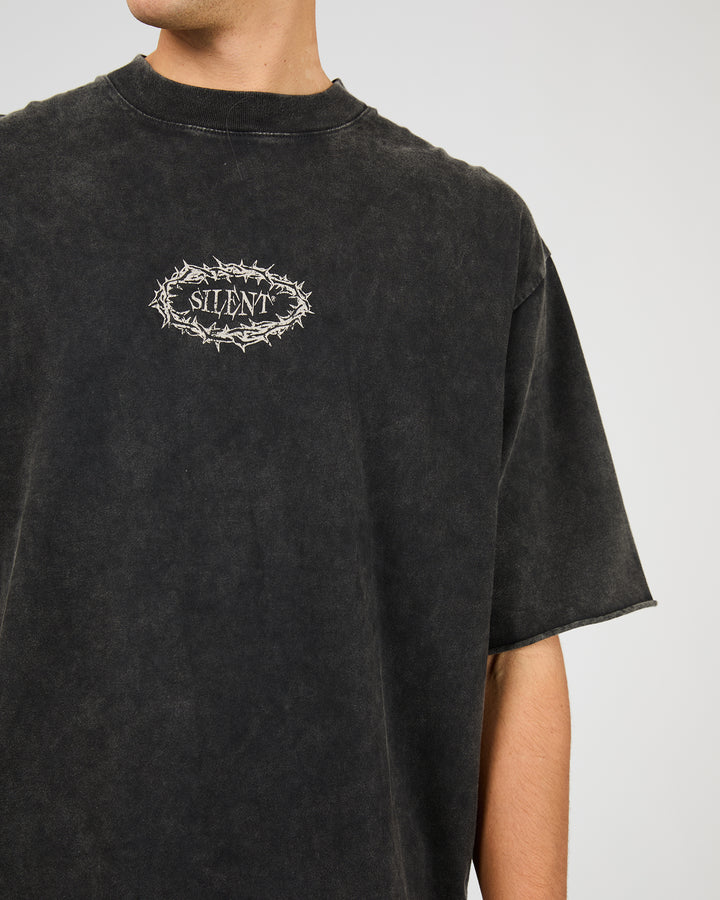 Cipher Tee Washed Black