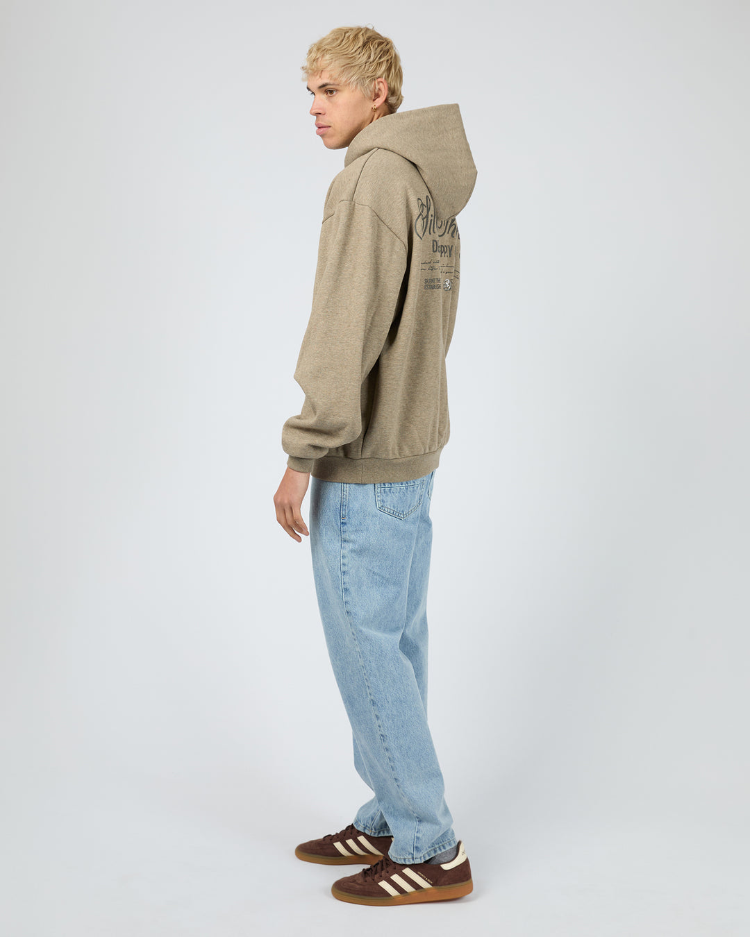 Rider Hoodie Brown Marle
