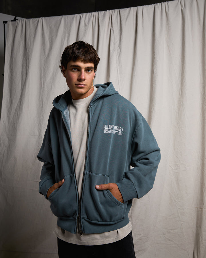 Evolution Zip Thru Hoodie Blue
