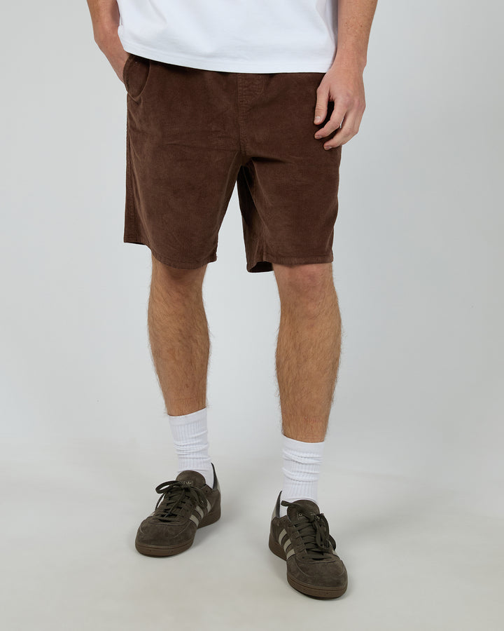 Cord Short Brown