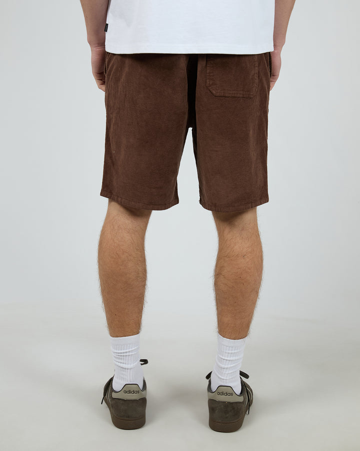 Cord Short Brown