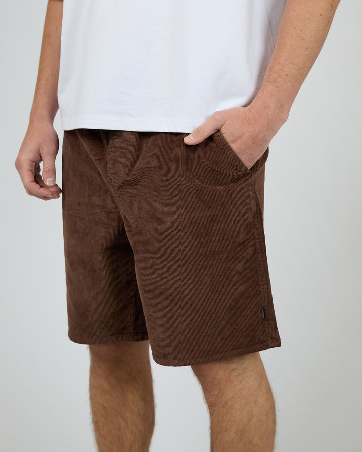 Cord Short Brown