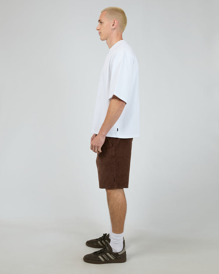 Cord Short Brown