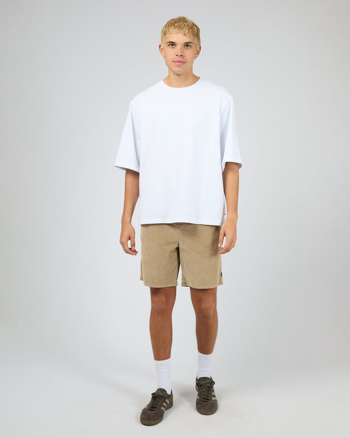Cord Short Tan
