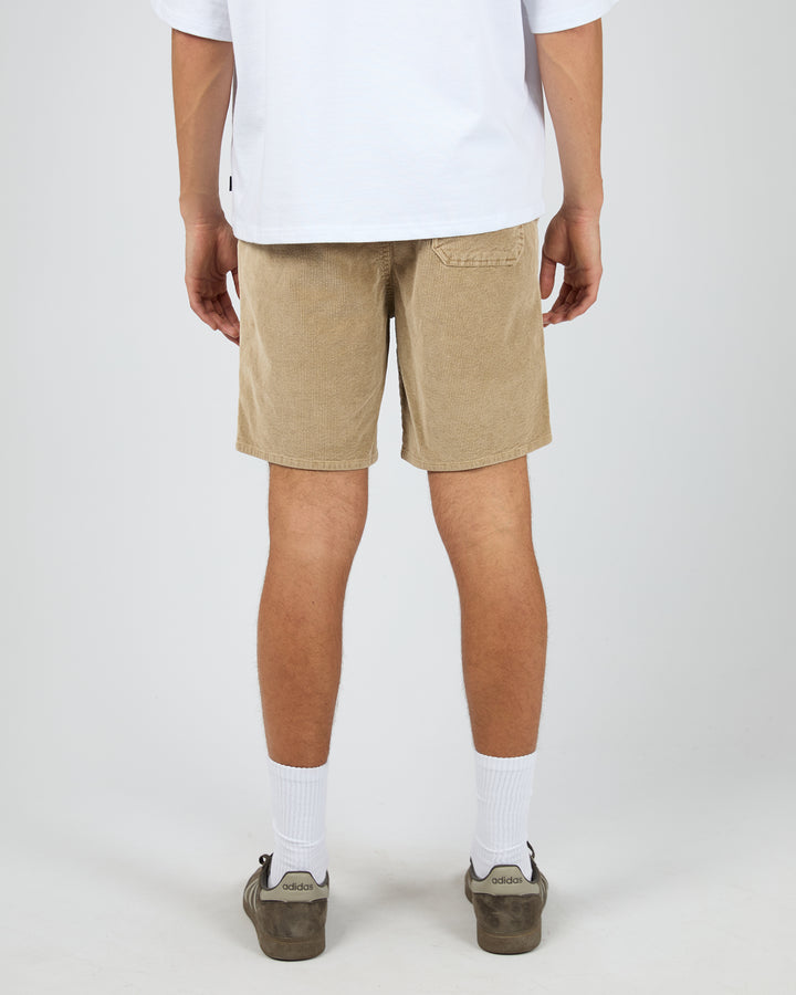 Cord Short Tan