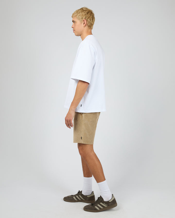 Cord Short Tan