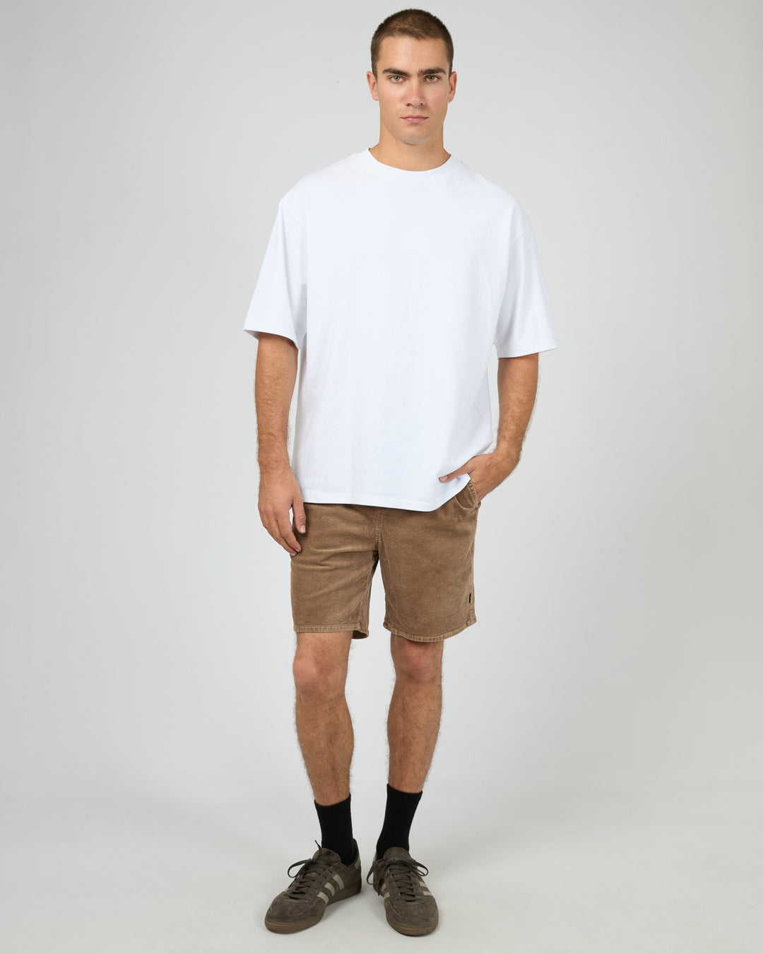 Cord Short Taupe