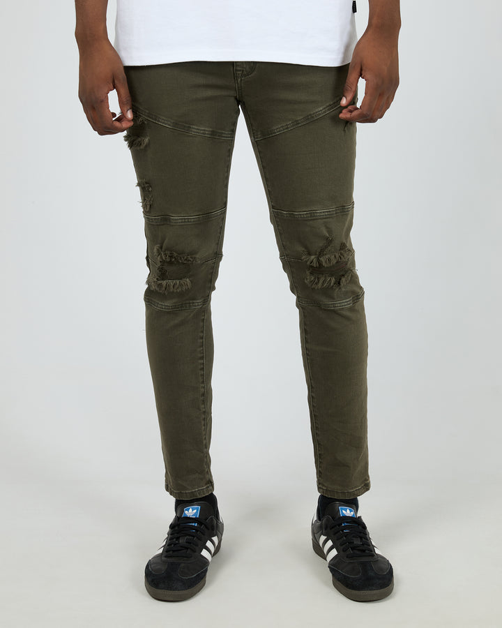 Soho Jean Trashed Khaki