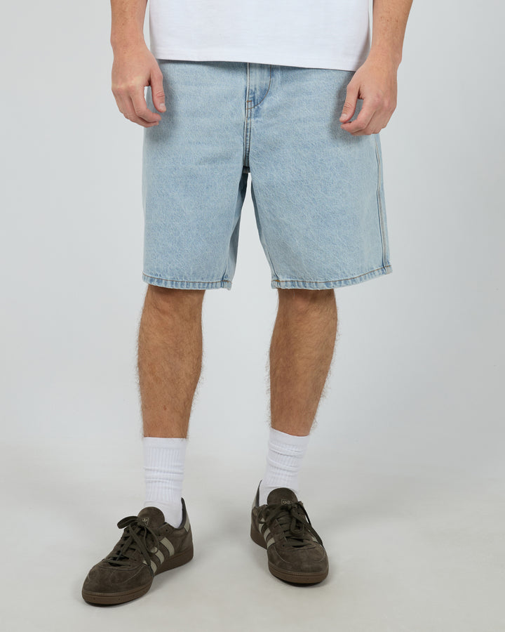 Embroidery Jort Sky Blue