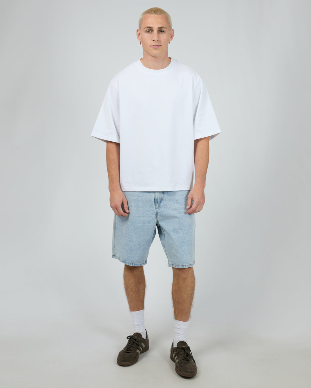 Embroidery Jort Sky Blue