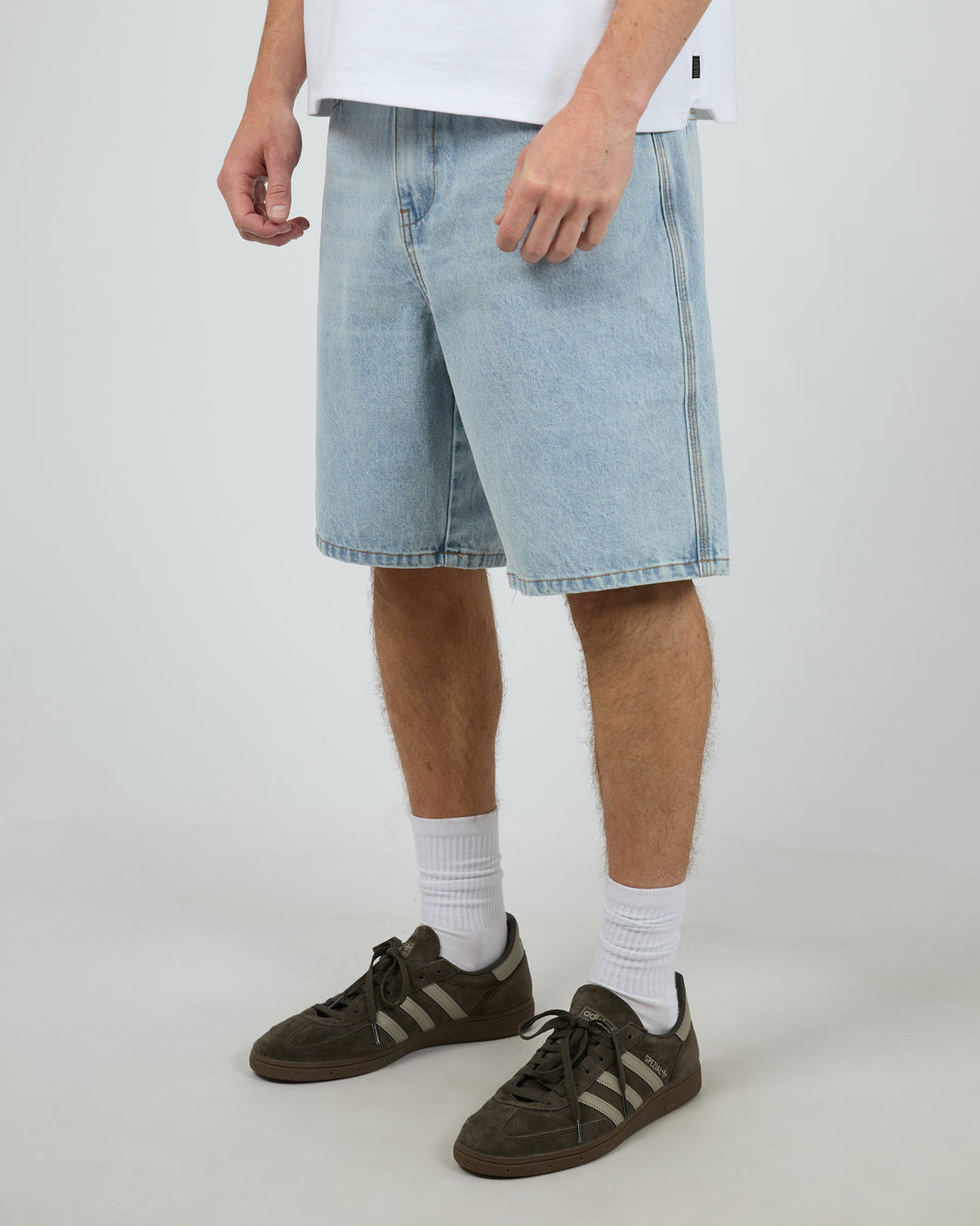 Embroidery Jort Sky Blue