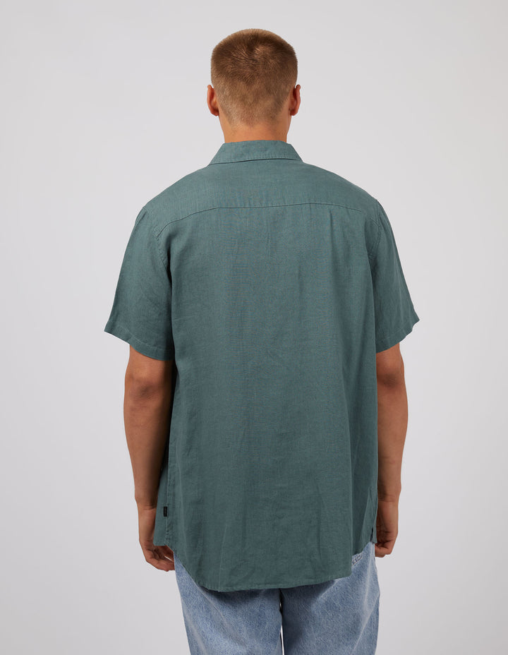 Linen Short Sleeve Shirt Pine