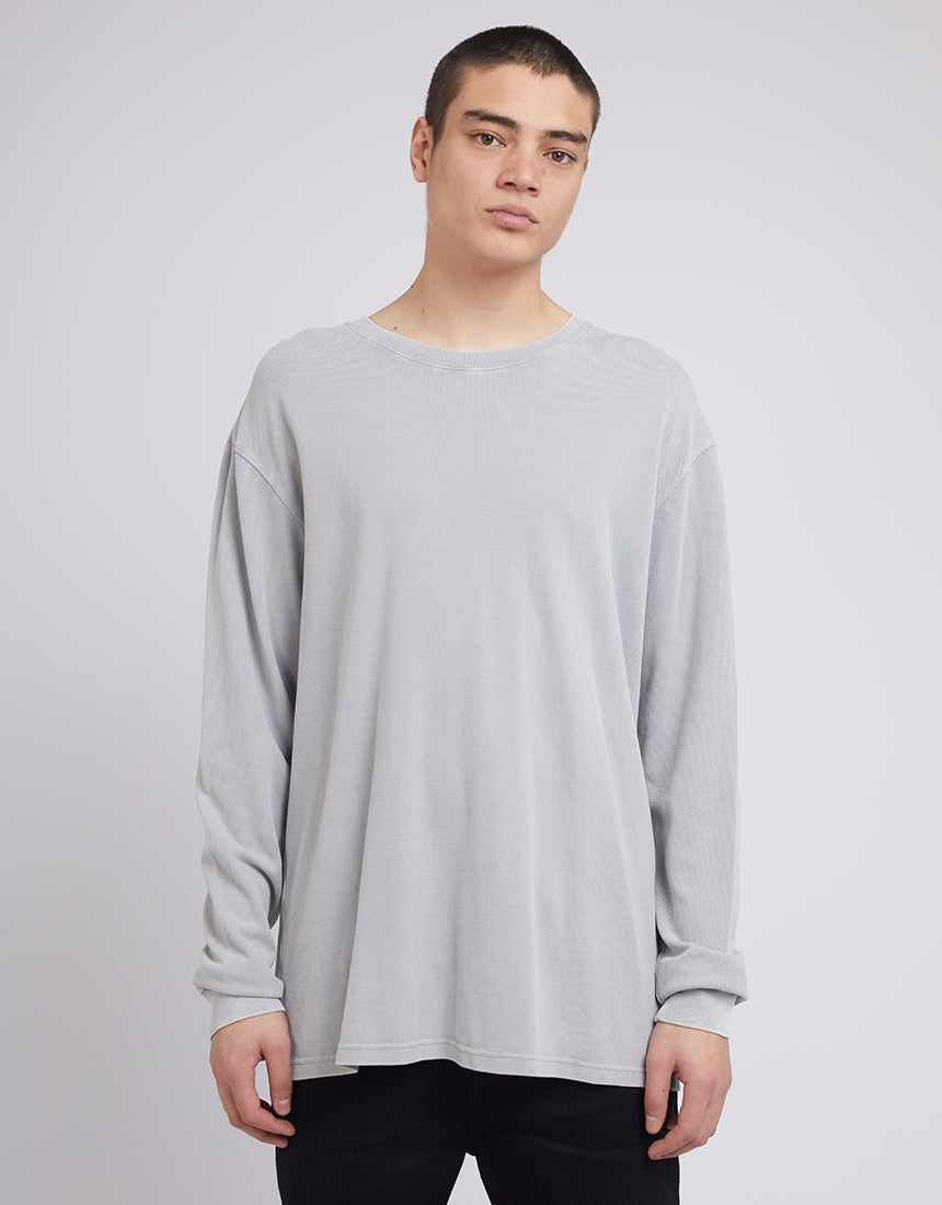 Pique Long Sleeve Grey
