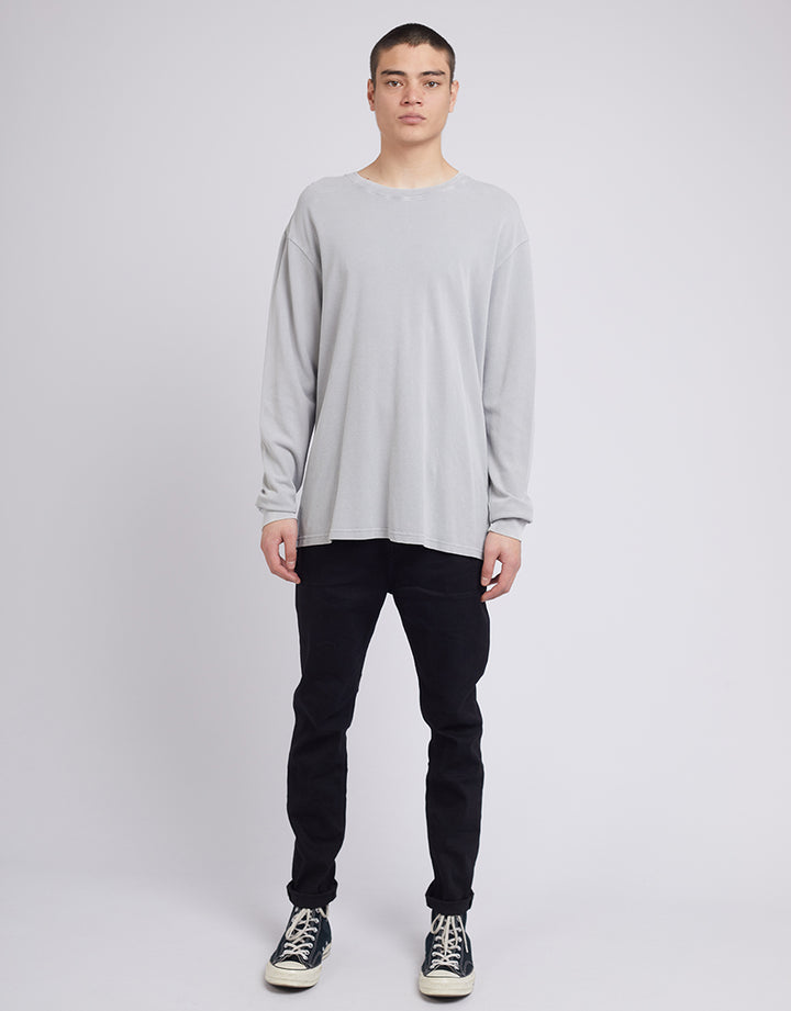 Pique Long Sleeve Grey
