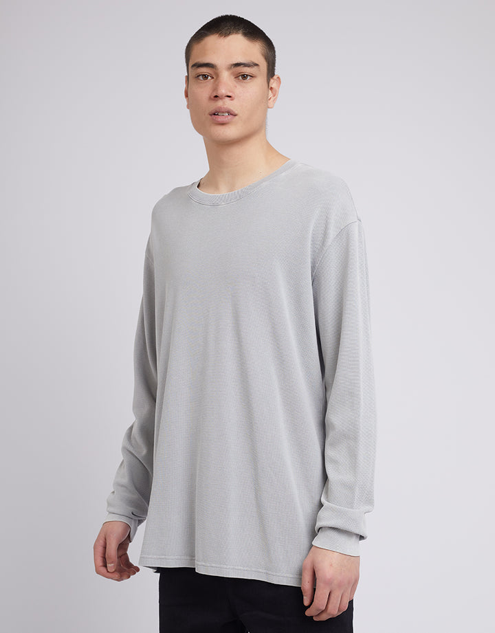 Pique Long Sleeve Grey