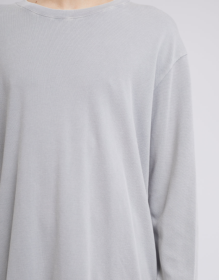 Pique Long Sleeve Grey