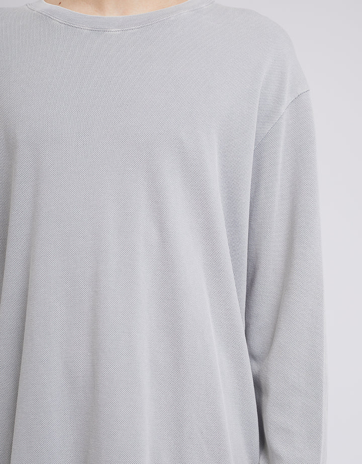Pique Long Sleeve Grey