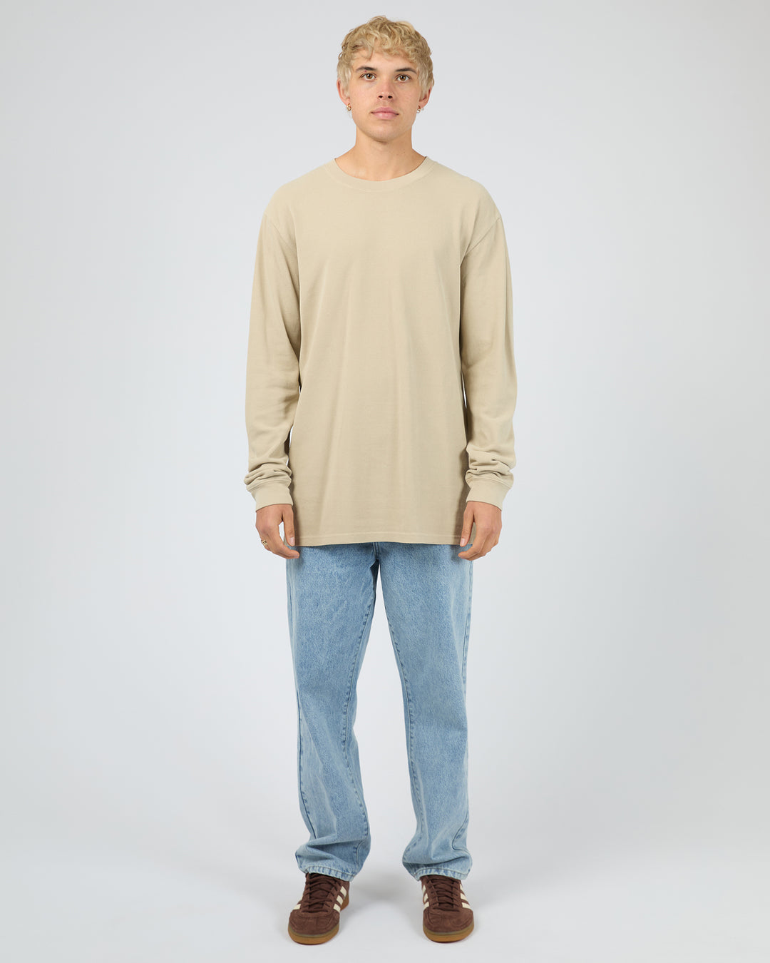 Pique Long Sleeve Tee Herb