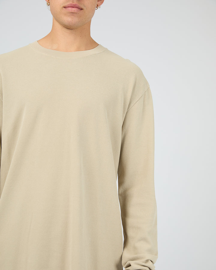 Pique Long Sleeve Tee Herb
