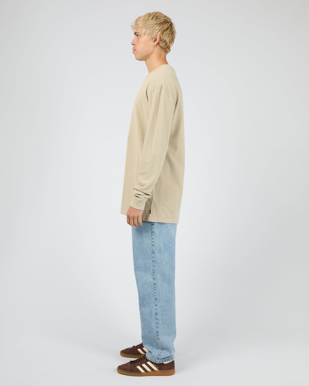 Pique Long Sleeve Tee Herb