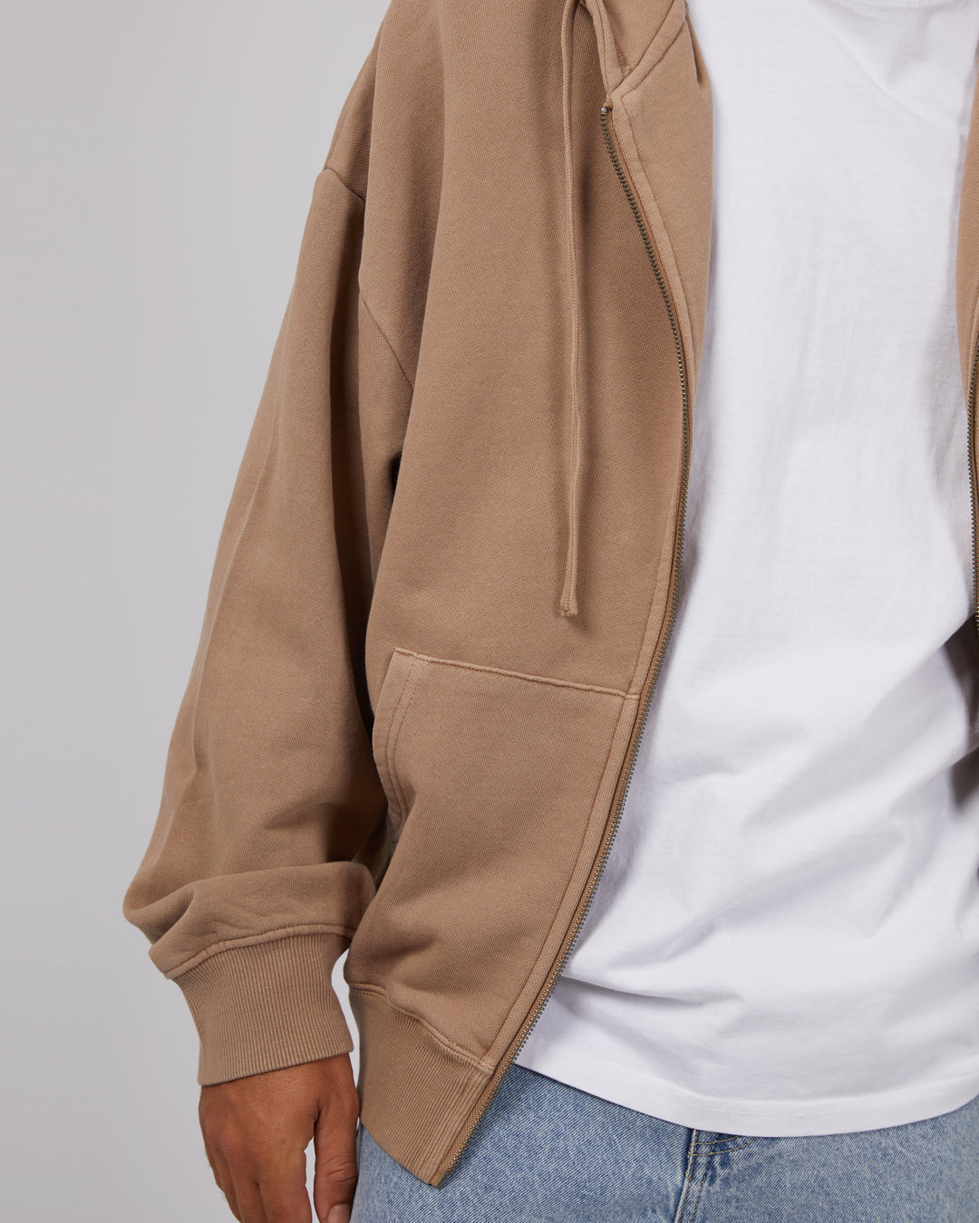 Zip Hoodie Brown
