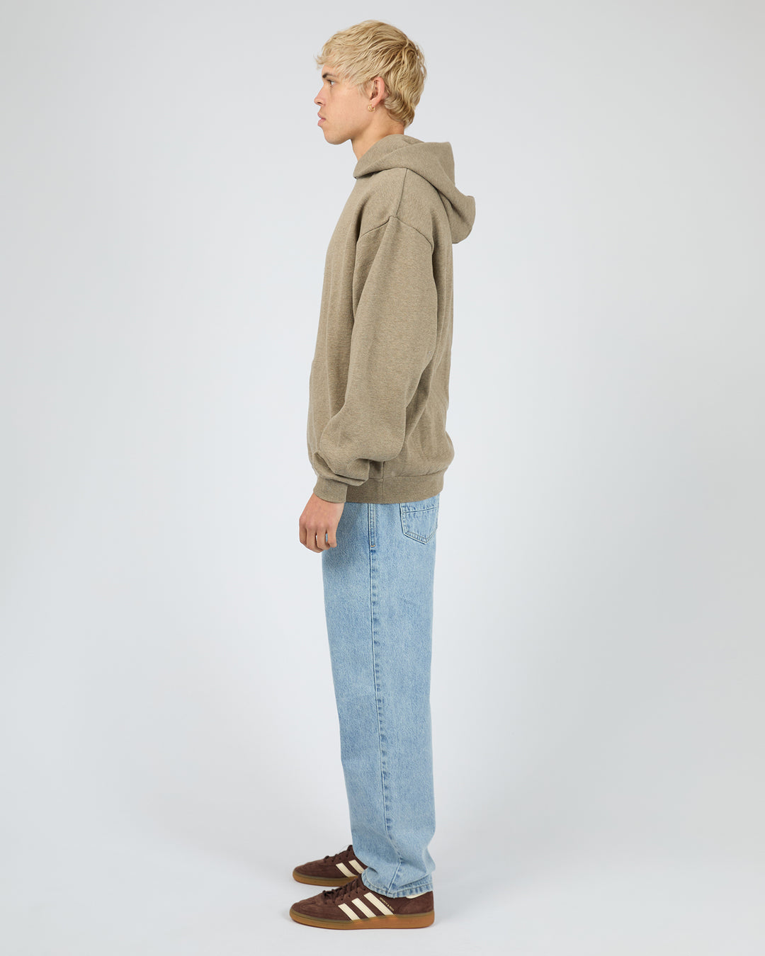 Box Hoodie Brown Marle