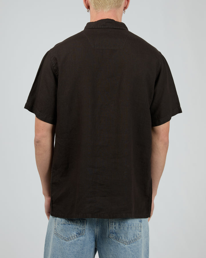 Linen Ss Shirt Ii Black
