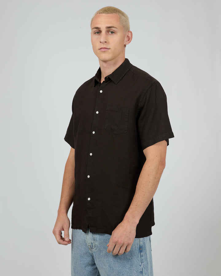 Linen Ss Shirt Ii Black