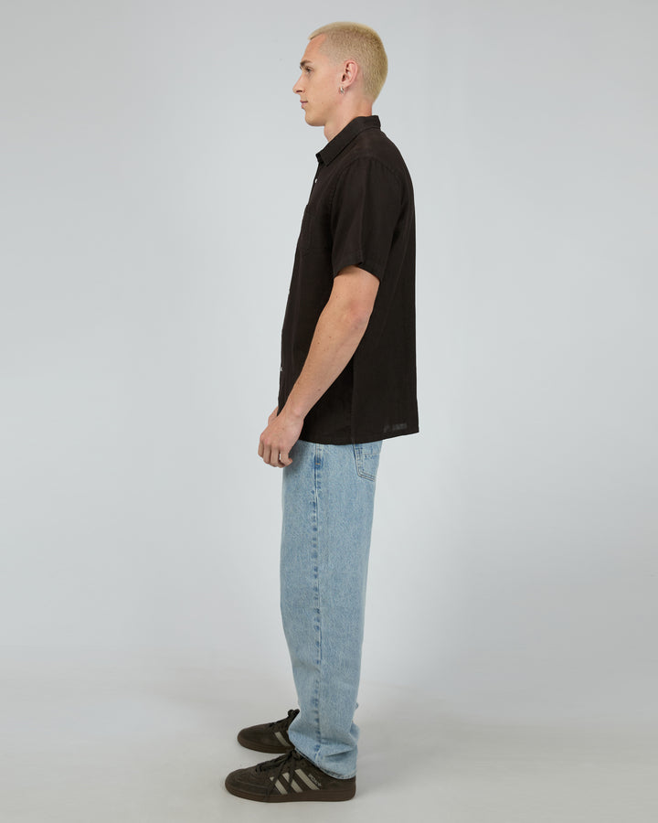 Linen Ss Shirt Ii Black