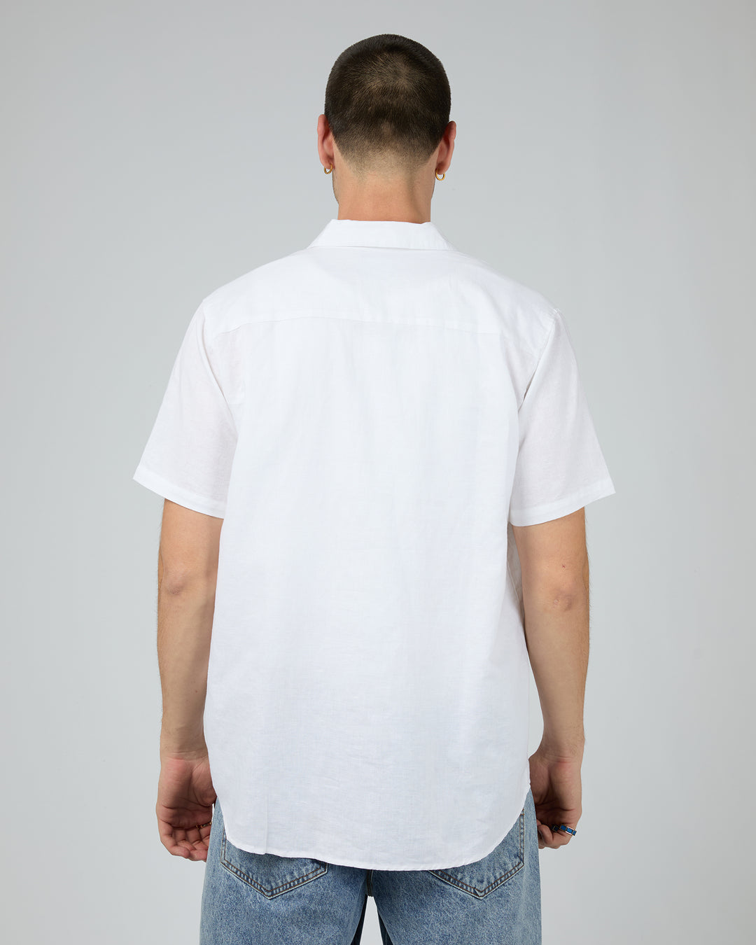 Linen Short Sleeve Shirt II White