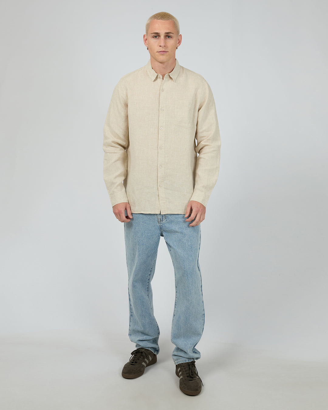 Linen Long Sleeve Shirt II Natural