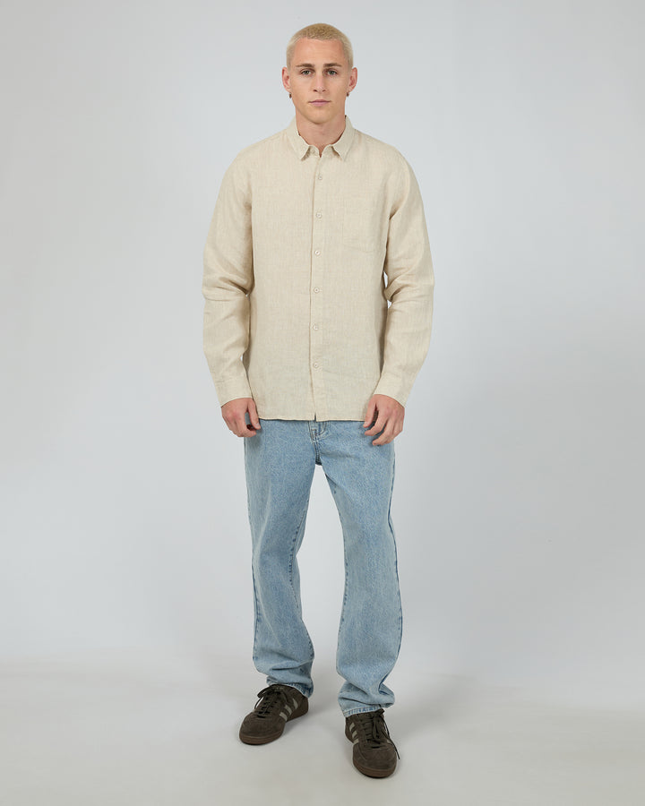 Linen Long Sleeve Shirt II Natural
