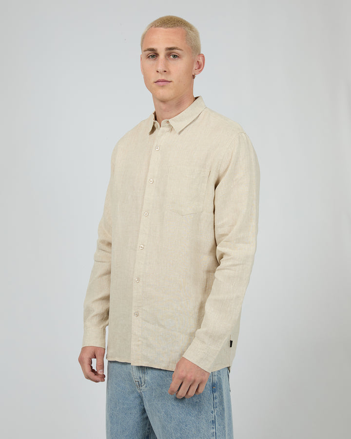 Linen Long Sleeve Shirt II Natural