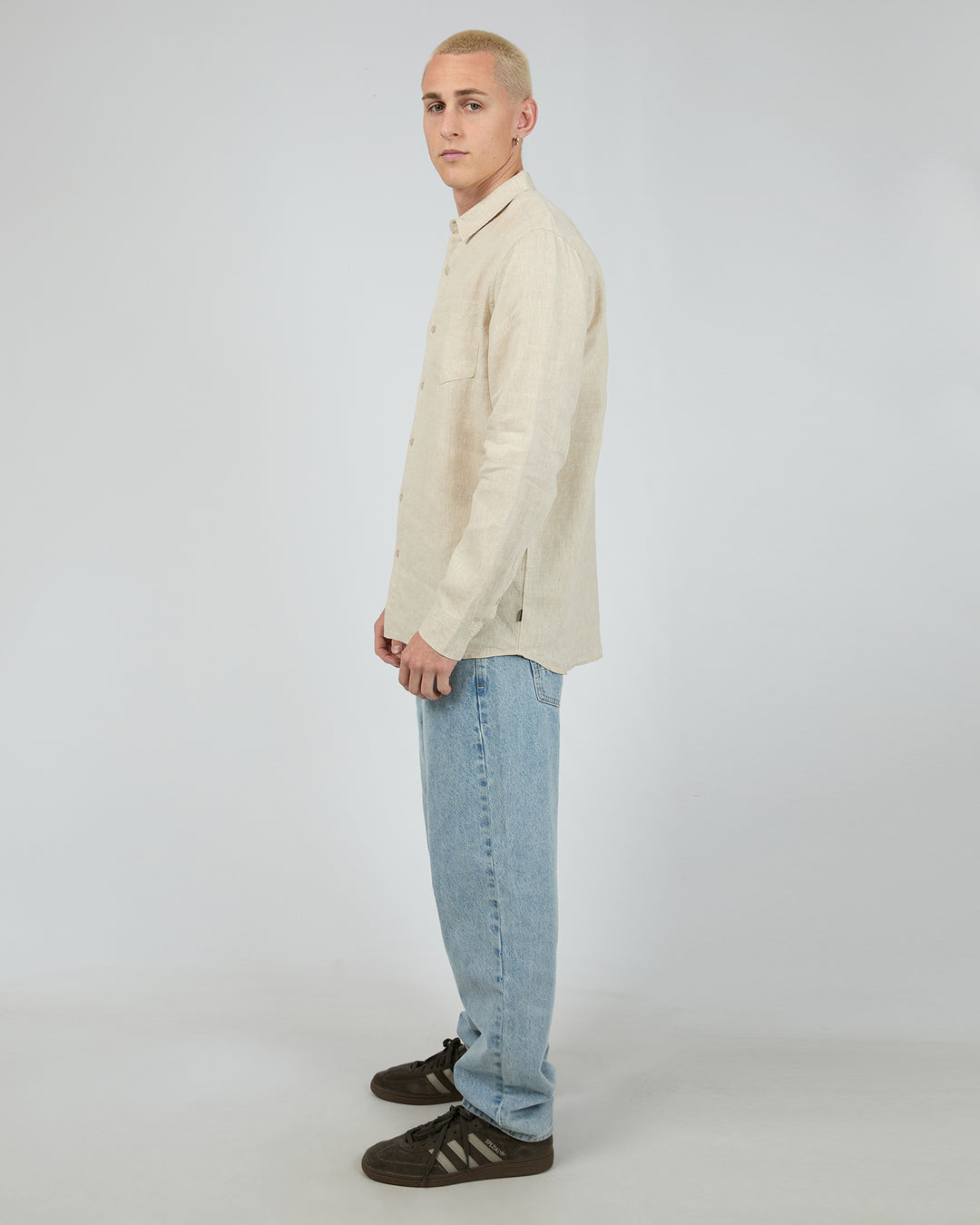 Linen Long Sleeve Shirt II Natural
