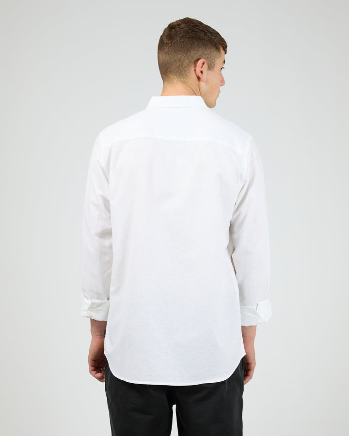 Linen Long Sleeve Shirt II White