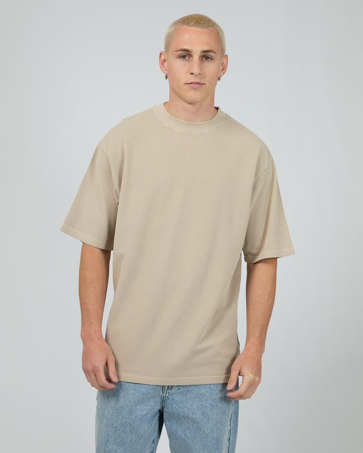 Pique Box Tee Tan