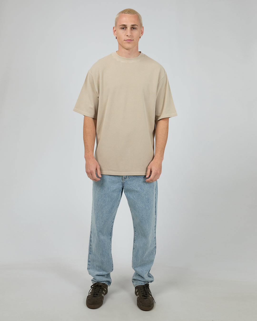 Pique Box Tee Tan