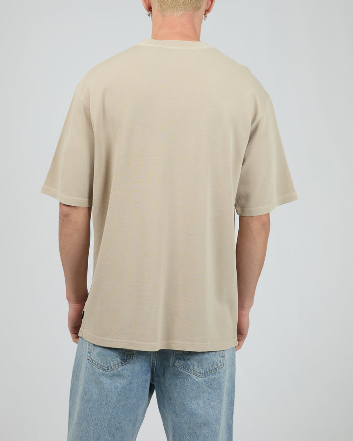 Pique Box Tee Tan