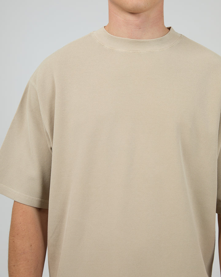 Pique Box Tee Tan