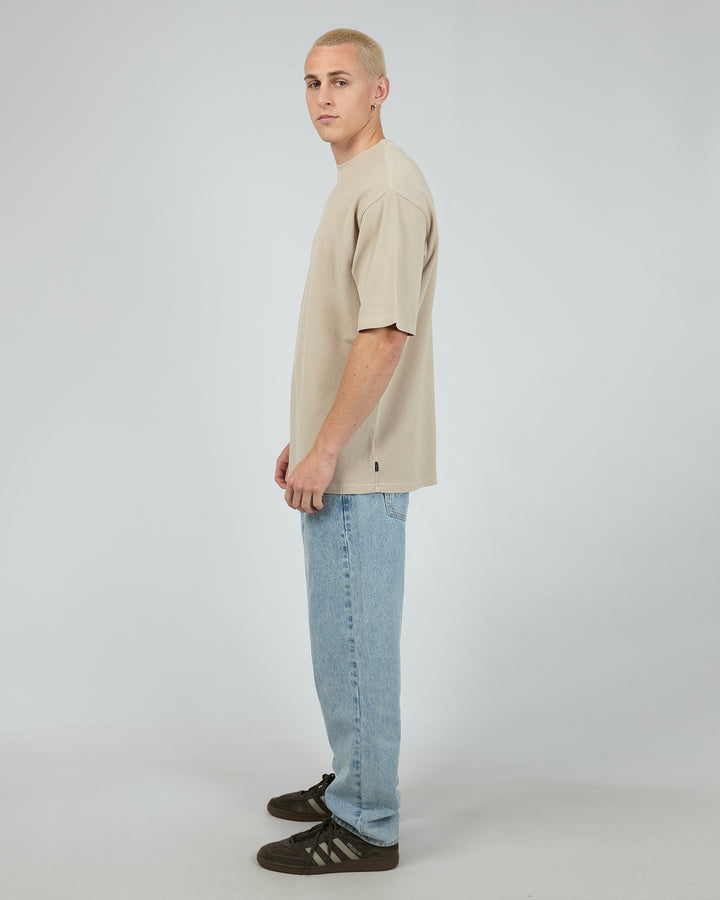 Pique Box Tee Tan