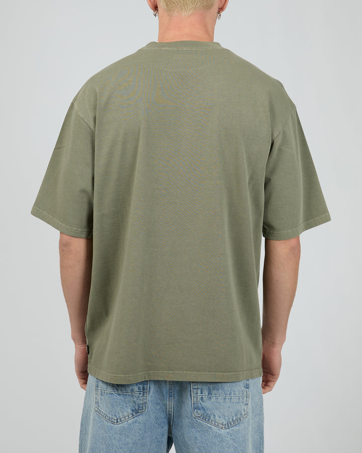 Heavy Weight Tee 2pk Washed Black & Khak