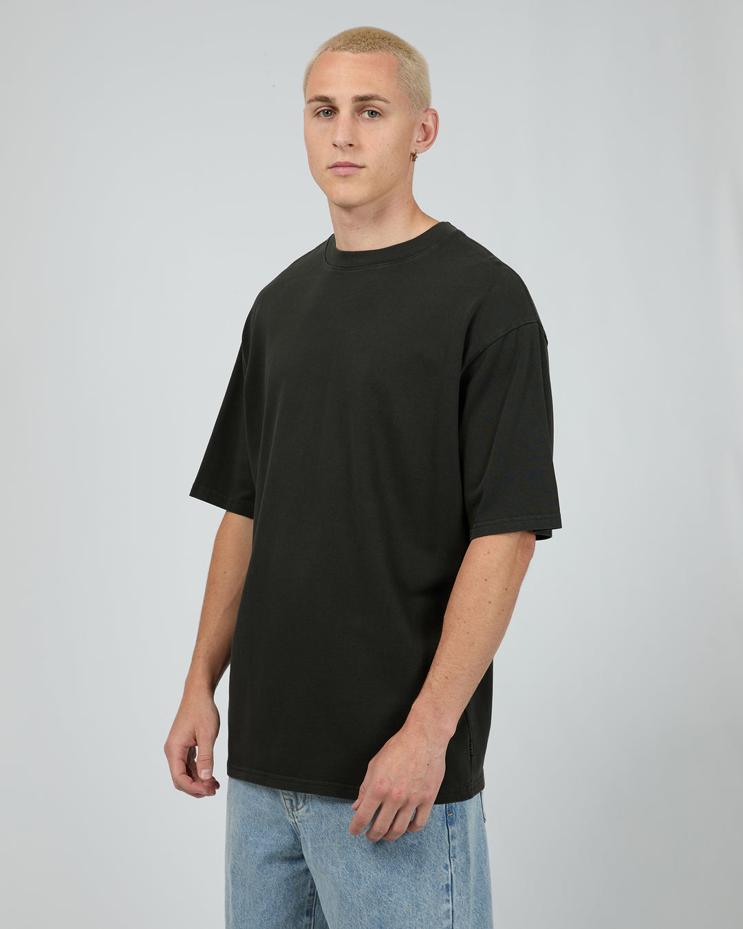 Heavy Weight Tee 2pk Washed Black & Khak