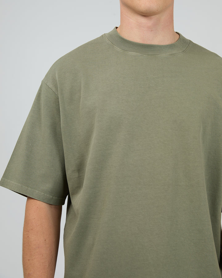 Heavy Weight Tee 2pk Washed Black & Khak