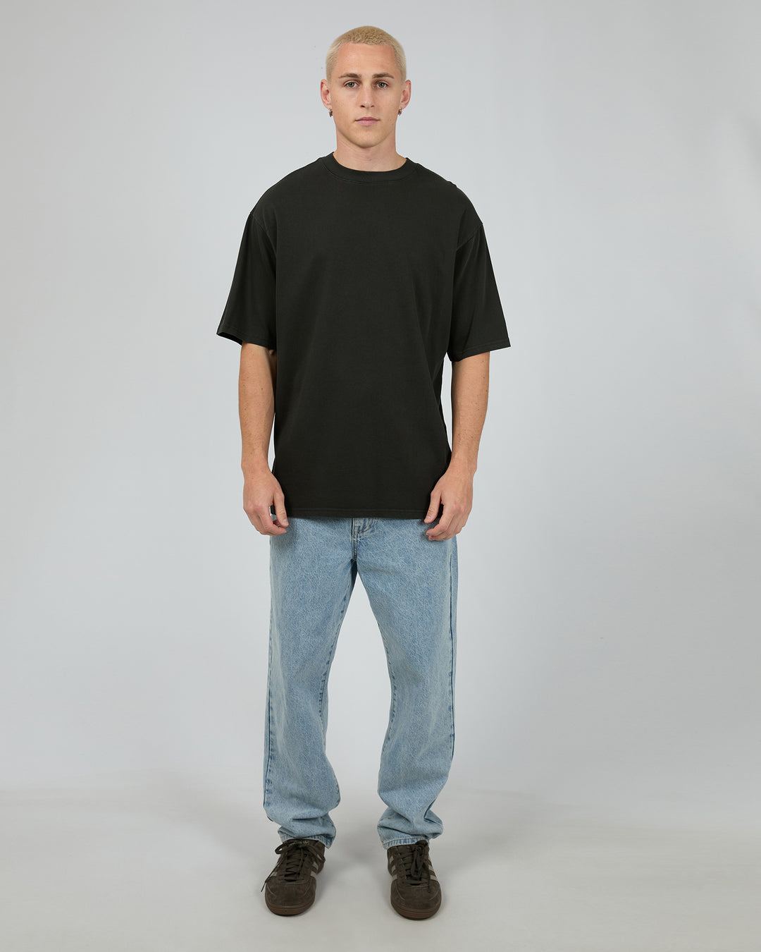 Heavy Weight Tee 2pk Washed Black/Brown Marle