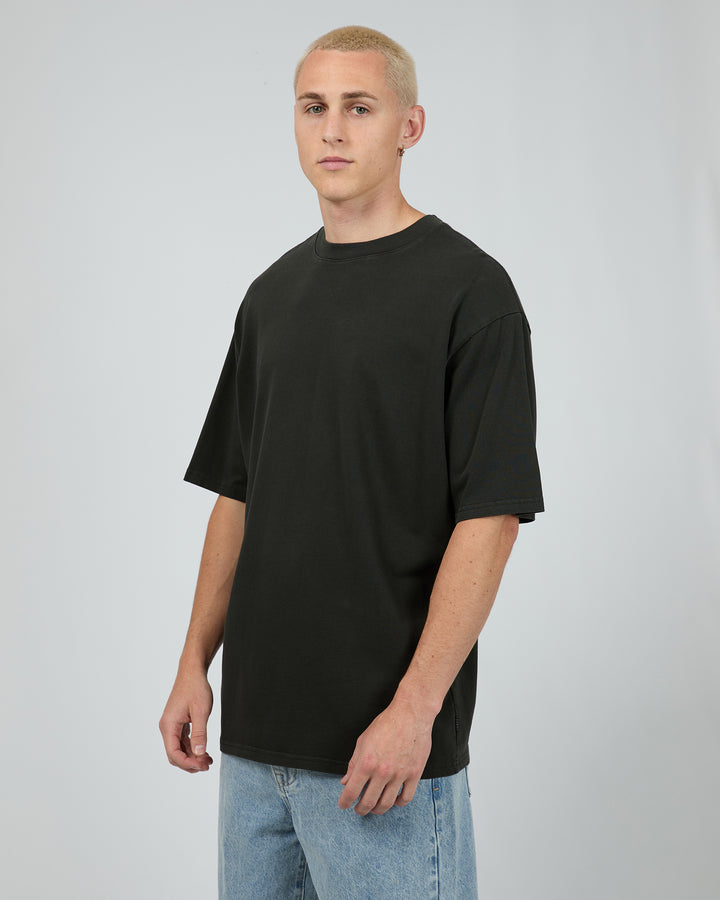 Heavy Weight Tee 2pk Washed Black/Brown Marle