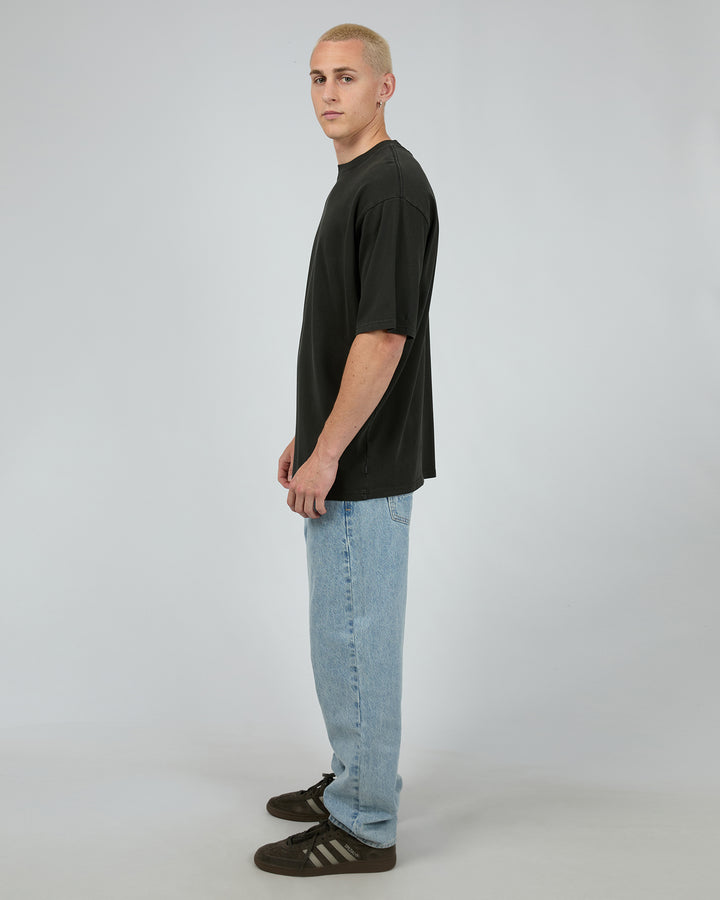 Heavy Weight Tee 2pk Washed Black/Brown Marle