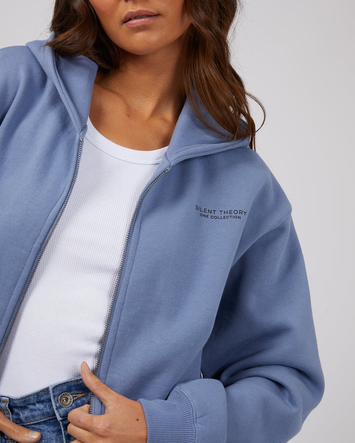 Society Zip Through Hoody Ink