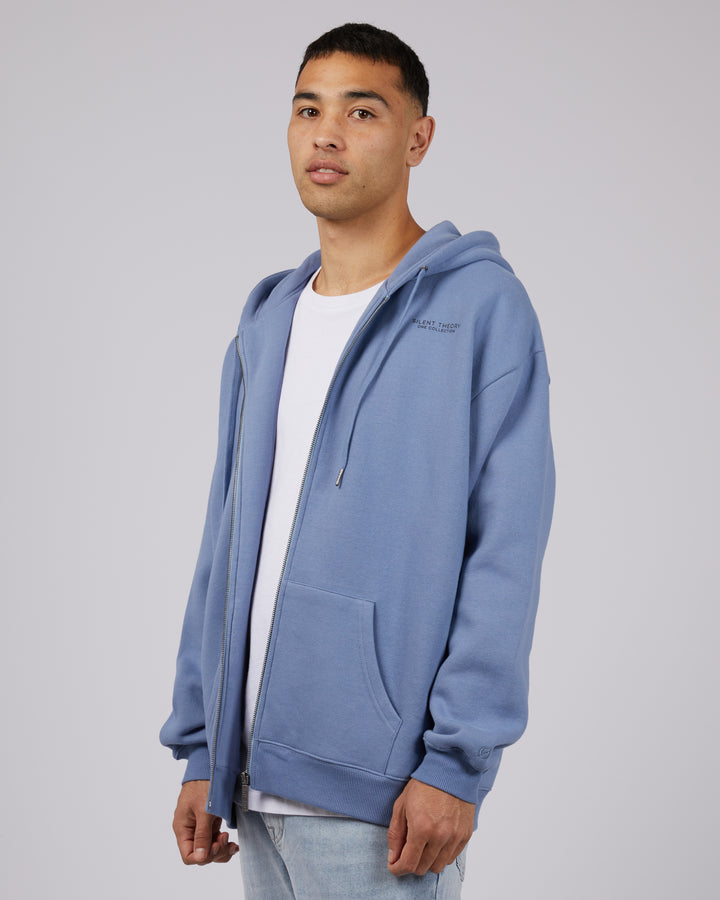 Society Zip Through Hoody Ink